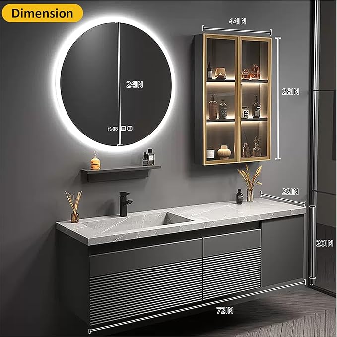 Modern Wood Bathroom Vanity - Image 2