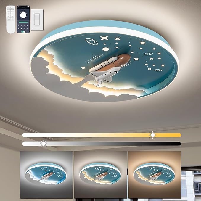 Kids Room Ceiling Lamp 20" Kitchen Ceiling Light by ShineLUEST