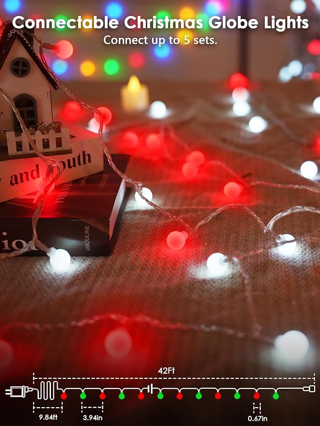 2025 New Connectable 43FT Smart Voice Controlled Christmas String Lights Indoor - Image 6