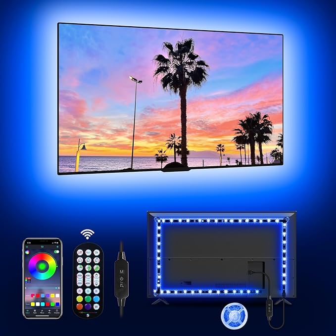 MATICOD LED Lights for TV Led Backlight, 16.4ft RGB Led Strip Lights for TV by MATICOD
