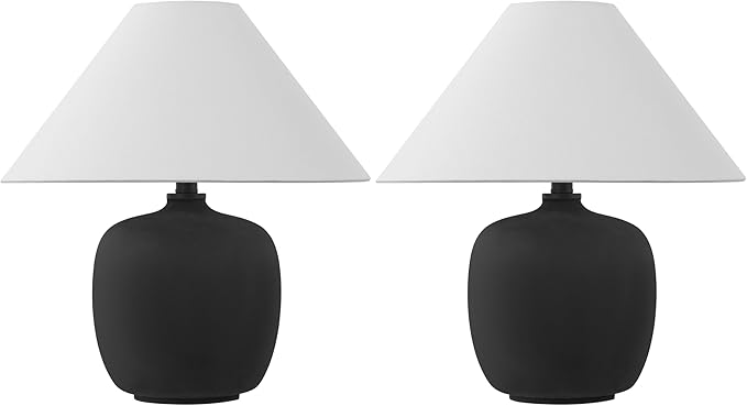 JONATHAN Y JYL5600A-SET2 Delphi 18.25" Minimalist Scandinavian Resin/Iron LED - Image 8