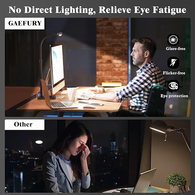LED Desk Lamp for Home Office, 24W Bright Desk Lamp - Image 4