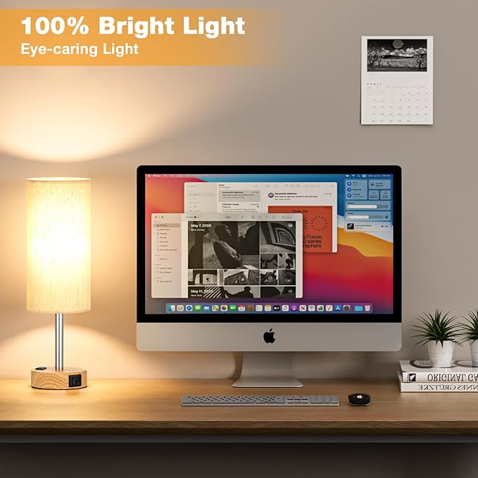 Touch Bedside Table Lamps Set - Image 6