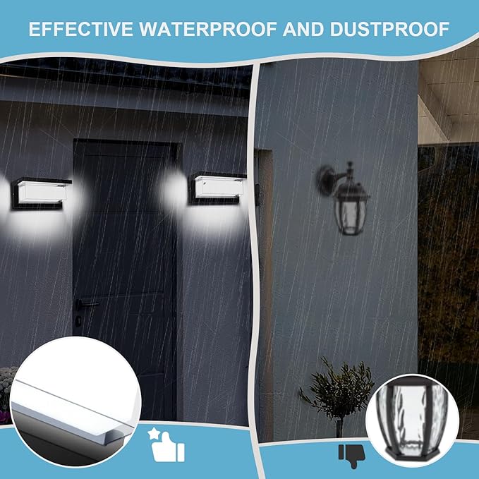 6000K Porch Lights Outdoor, 18W 1800LM LED Wall Light, IP65 Waterproof - Image 6