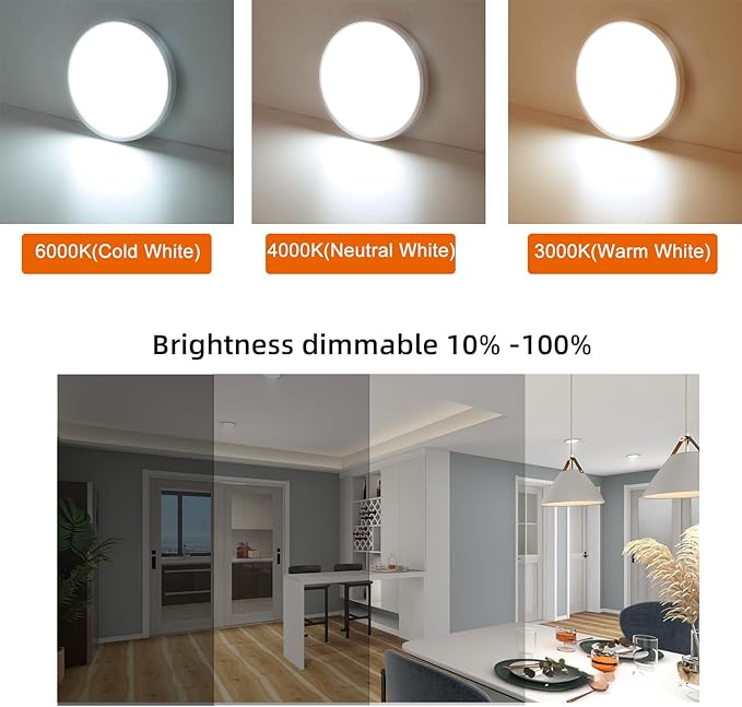 12 Inch Motion Sensor Ceiling Light Indoor Wired, LED Motion Sensor Light Indoor - Image 5