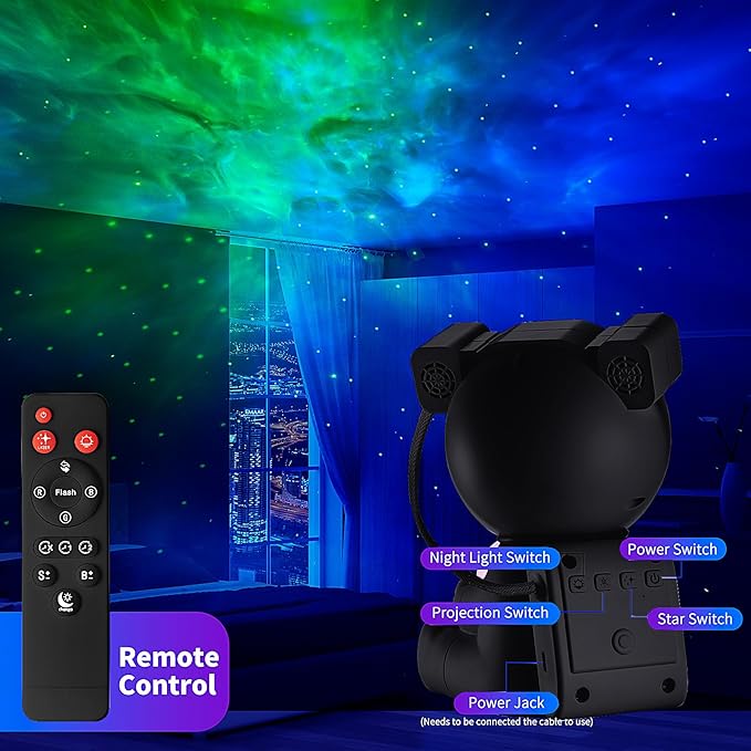 Astronaut Galaxy Projector, 2 in 1 Star Projector Galaxy Light - Image 6