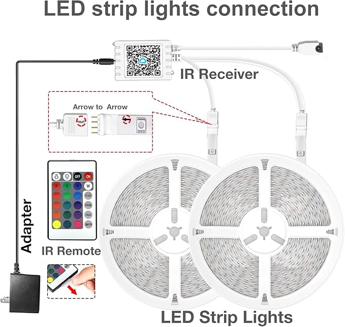 DAYBETTER LED Strip Lights 200ft, Color Changing Lights Strip - Image 6