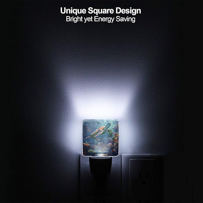 Led Night Light, Sea Turtle Decorative Plug in Nightlights, - Image 5