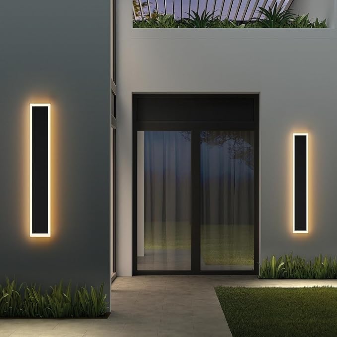 40inch Long Outdoor Wall Lights Black LED Exterior Wall Light Fixtures IP65 - Image 4