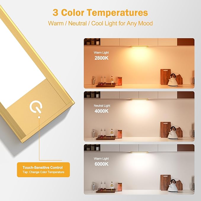 V4light Rechargeable Under Cabinet Lighting, Motion Sensor Wireless Night Light - Image 4