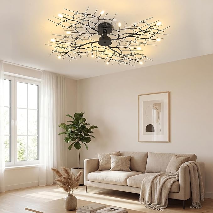 NIAOERFEN Black Modern Chandelier - Image 3