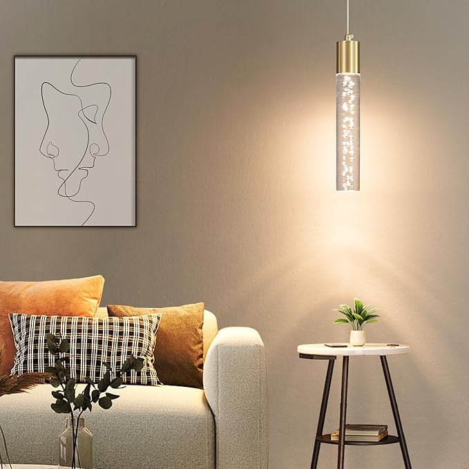 Modern Kitchen Island Hanging Light, Bubble Acrylic, 3 Color Temperatures - Image 2