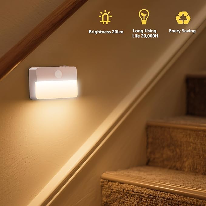 Motion Sensor Stair Light for Indoor, Battery Operated Closet Lights, Portable - Image 4