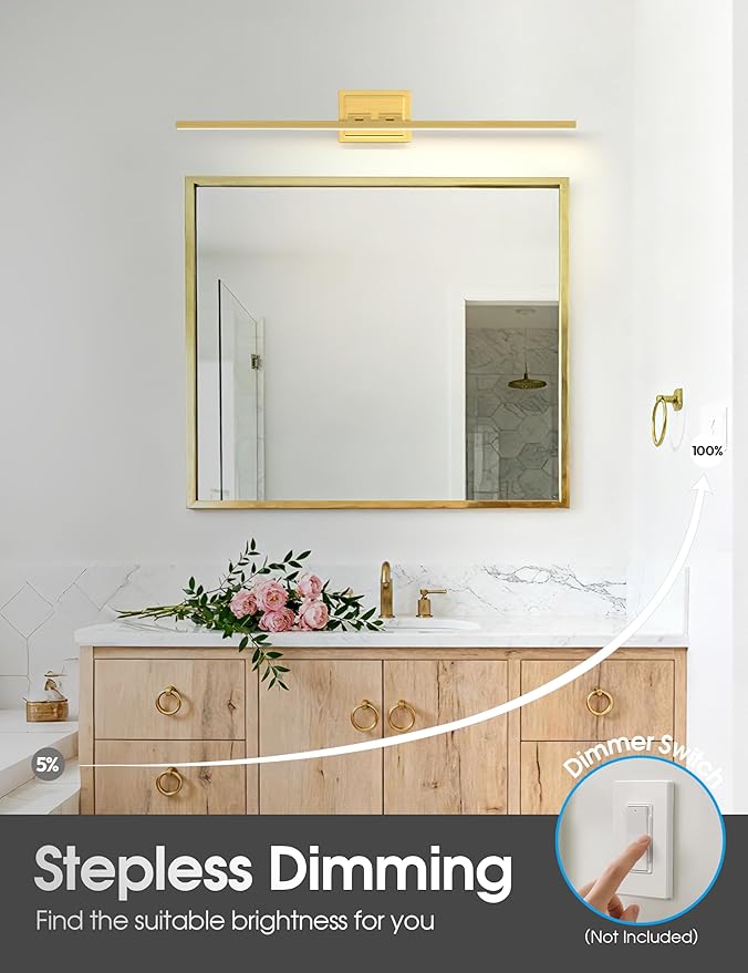 VOLISUN Bathroom Vanity Light 39.4 inch, 24W Dimmable 5CCT Led Bathroom Light - Image 5
