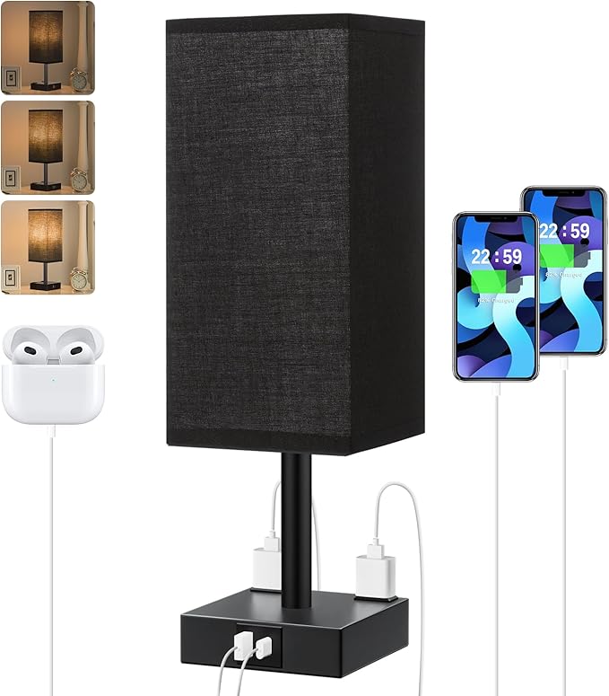 Touch Bedside Table Lamp for Nightstand - Image 2