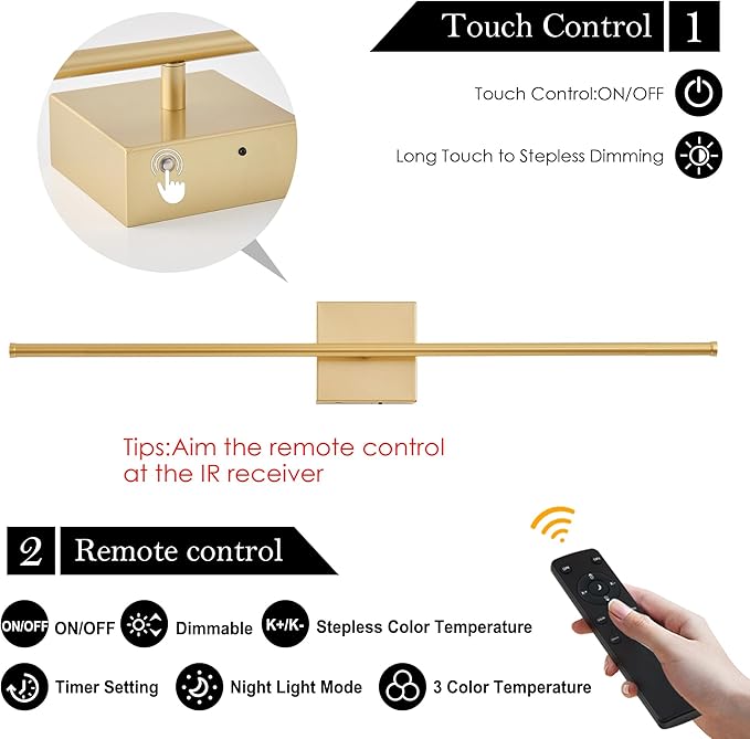 Removable Battery Operated Wall Sconces - Image 5
