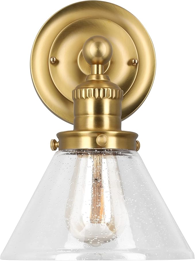 Design House Augustin Wall Sconce, Seeded Glass Warm Glow, Up/Down Glow - Image 2