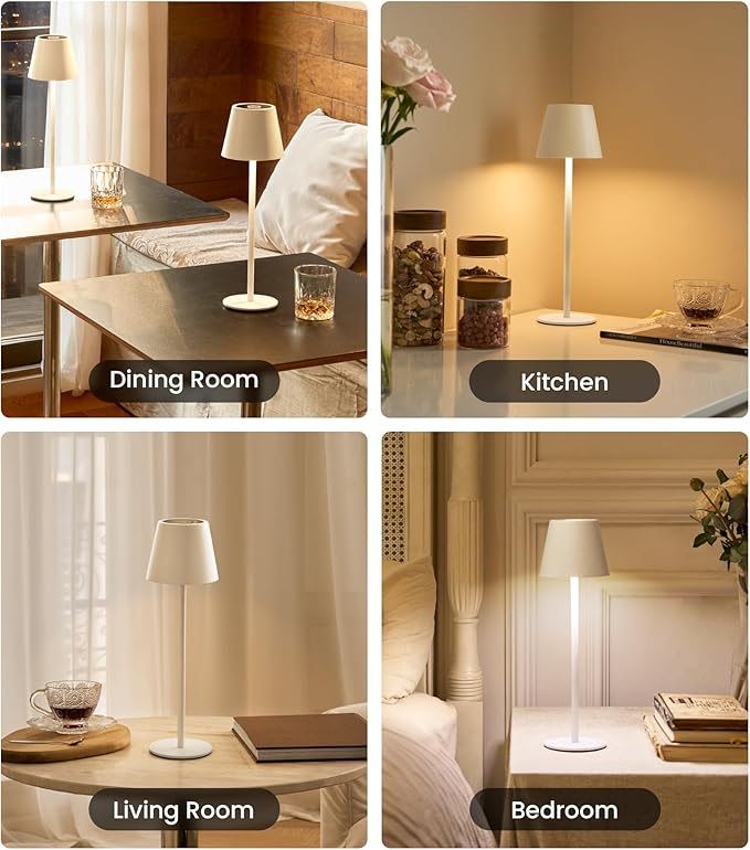 Cordless Table Lamp, Portable Battery Operated Lamp - Image 8
