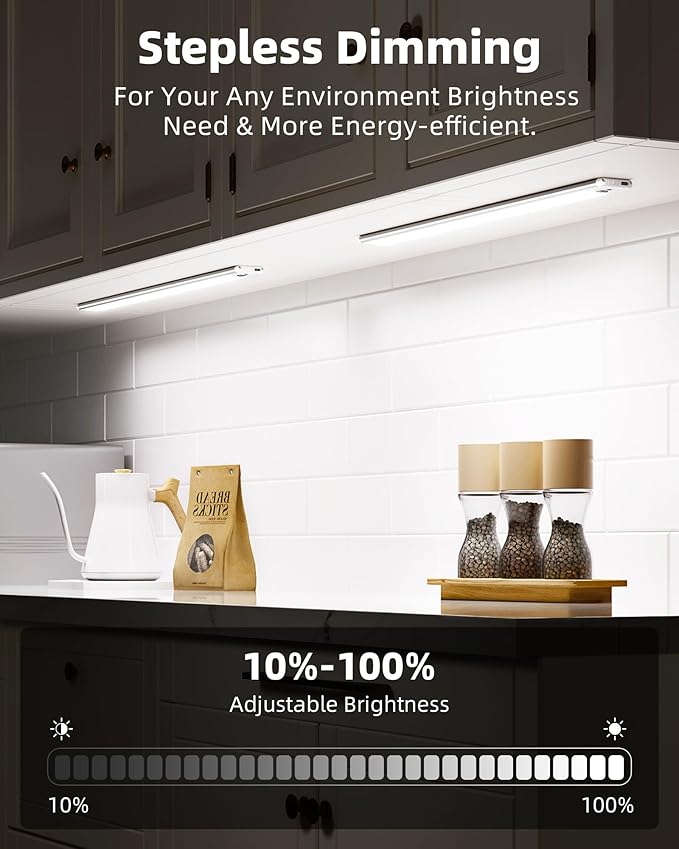 EZVALO Under Cabinet Lights, 14.5'' Motion Sensor Light Indoor Dimmable - Image 4