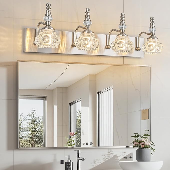 Modern Glass Crystal Vanity Light - Image 7