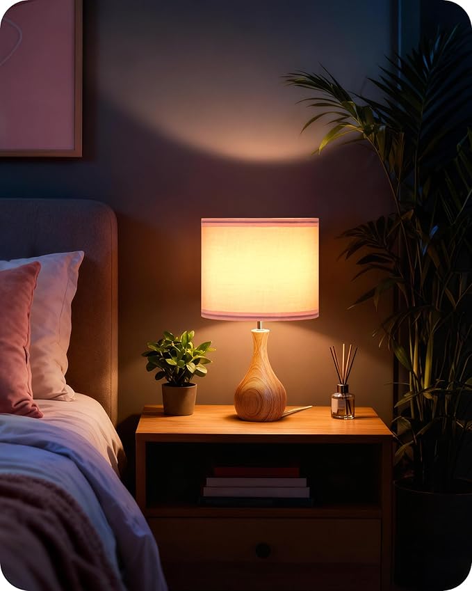 Small Table Lamp, 14.2" Cute Little Desk Lamp - Image 9