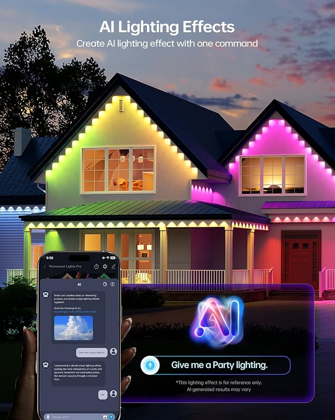 ASAHOM AI Permanent Outdoor Lights S107C, 150FT - Image 5