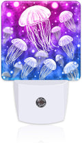 Magic Fantasy Jellyfish Night Light, Glow Jellyfish Marine Life Dusk to Dawn by sndheke