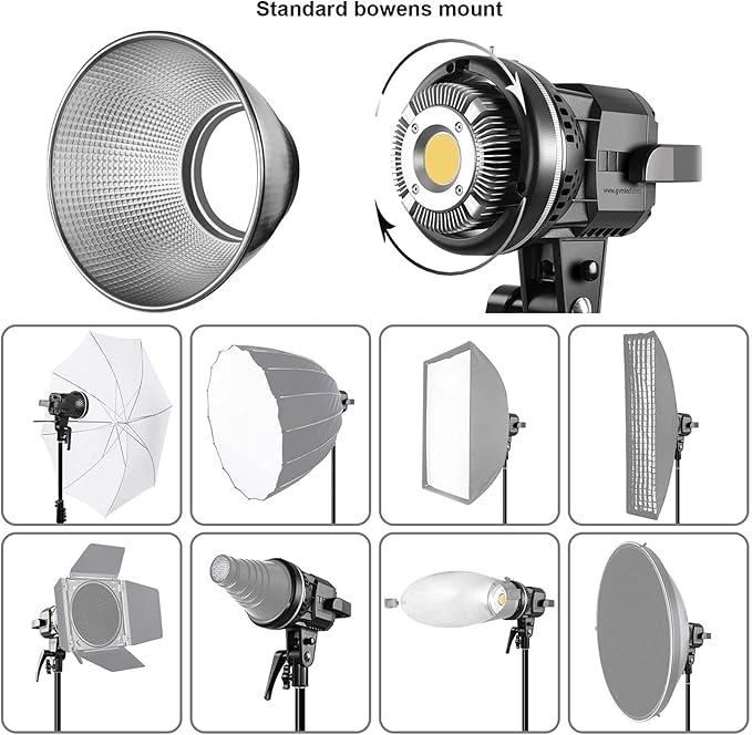 GVM 80W CRI97+ 5600K Dimmable LED Video Lights - Image 4