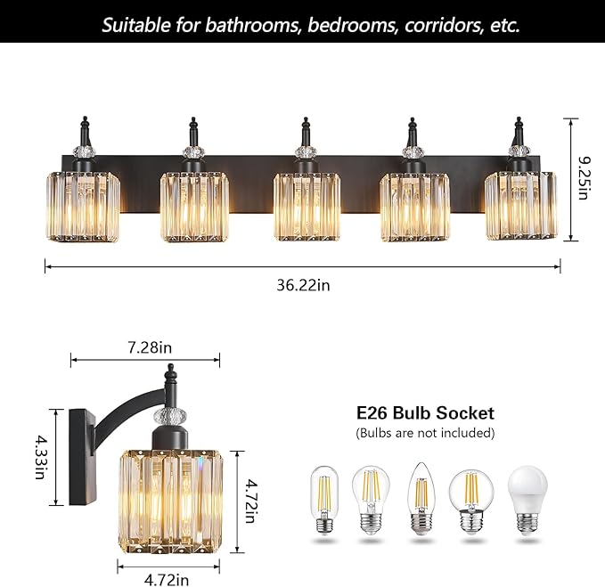 Crystal Vanity Lights - Image 4