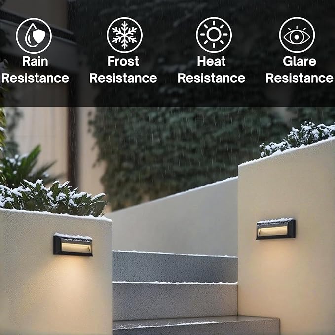 ZONK LED Outdoor Indoor Step Lights, Line Voltage 110-240V 2W Landscape Stair - Image 6
