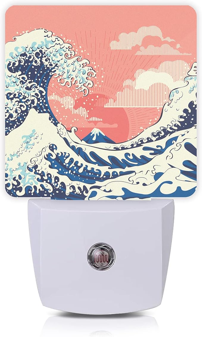 Waves Night Light, Great Waves Plug into Wall Night Lights 0.5W Sleep Friendly by Oeaskly