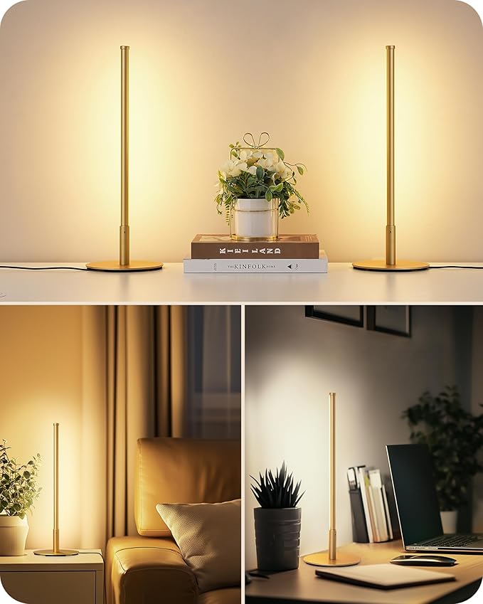 EDISHINE Upgraded LED Table Lamp Set of 2, Stepless Dimmable Bedside Lamps - Image 8