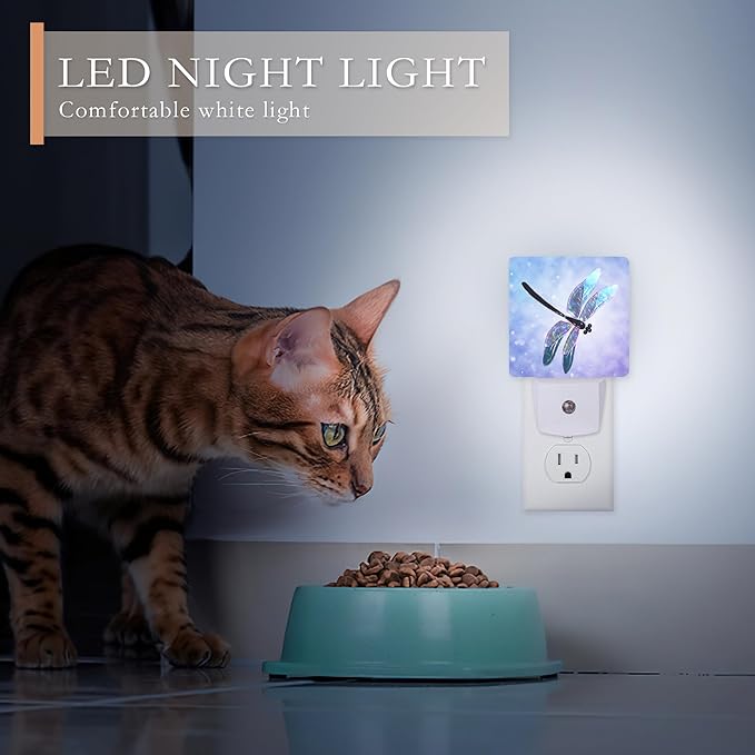 Dragonfly Night Light for Kids, Fantasy Dragonfly LED Night Light Plug into Wall - Image 4