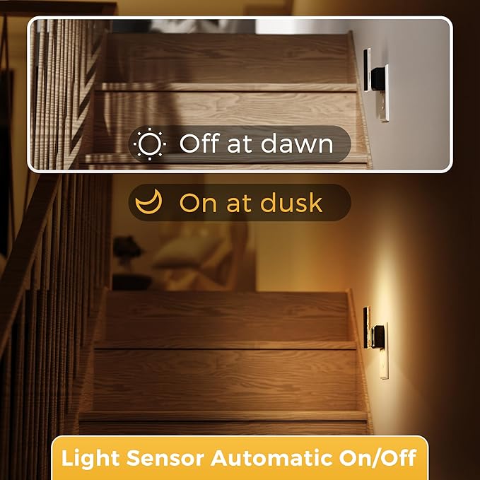 L LOHAS LED Night Lights Plug Into Wall, 2 Pack Night Light - Image 4