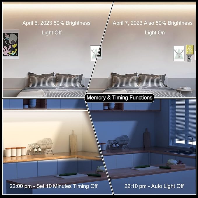 COB LED Strip Lights 5760LEDs, 40FT 4000K Dimmable Daylight Bright LED Lights - Image 6