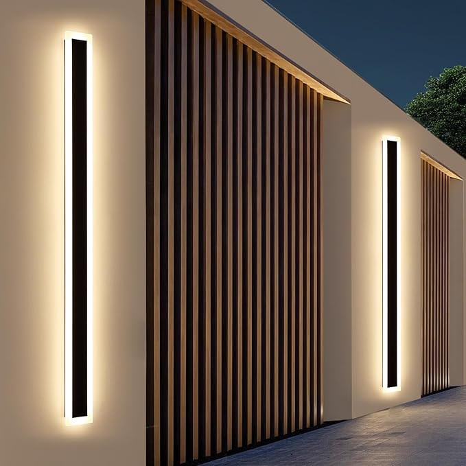 Upgrade Widened 2 Pack Modern Outdoor Wall Light, 71inch Minimalist LED Wall - Image 6