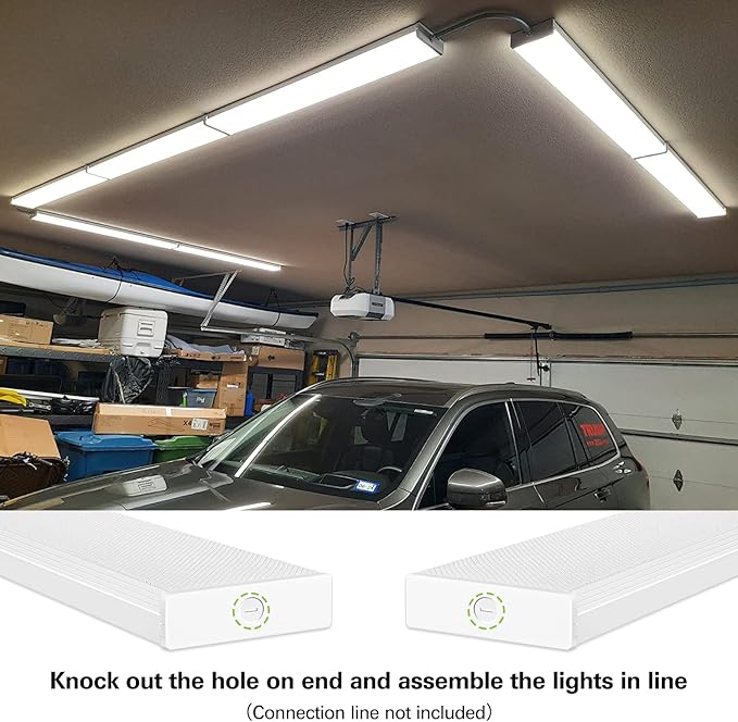 hykolity 4FT LED Wraparound Light, 4 Foot LED Wrap Light Fixture, Flush Mount - Image 3