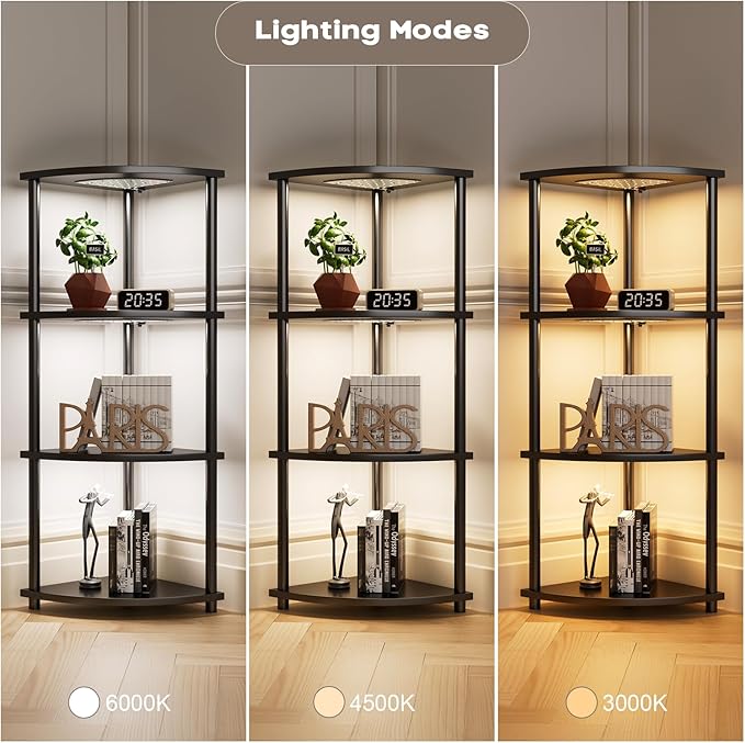 3-Pack Under Shelf Lighting for 4 Tier Corner Shelf Stand, Ultra-Bright 10 - Image 6
