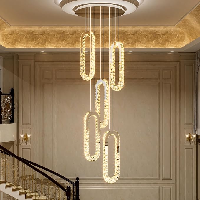 5-Lights Modern Crystal Chandelier by Ykolupty