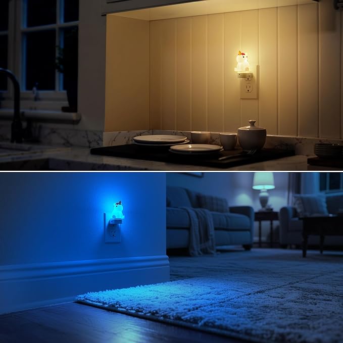 DORESshop LED Night Light for Kids, 3D Cute Unicorn Night Lights Plug into Wall - Image 5