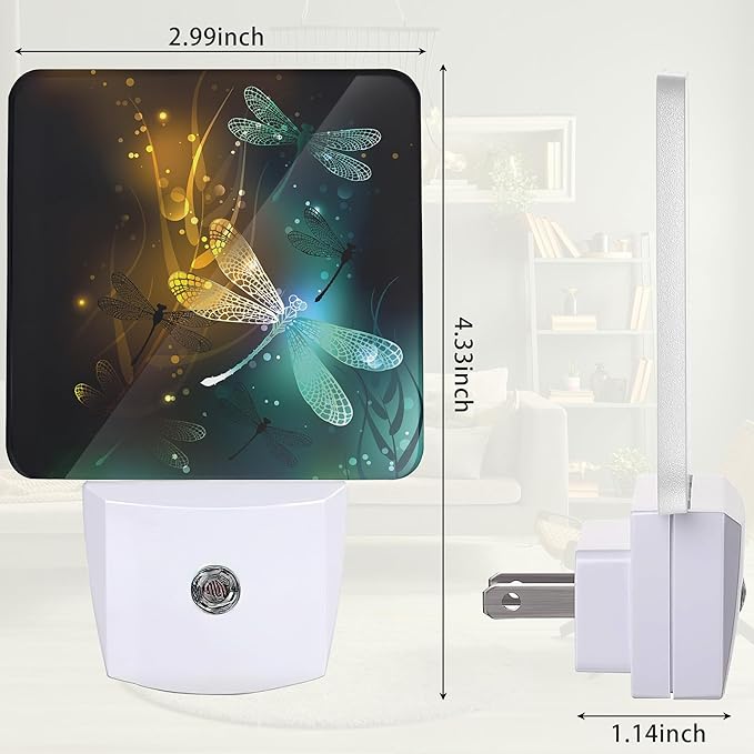 Dream Dragonfly Night Light, Night Light Plug into Wall - Image 2