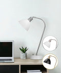HarvestLand Halo Silver White Adjustable Desk Lamp – Reading Lamp, Pharmacy by Harvestland