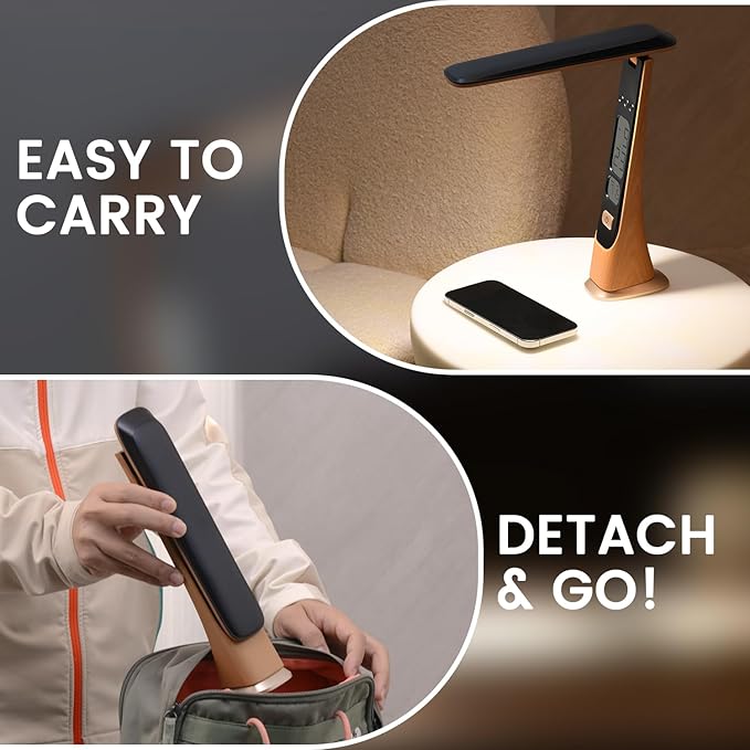 WILIT Rechargeable Lamps Cordless Table Lamp, Foldable Portable Desk Lamp - Image 4
