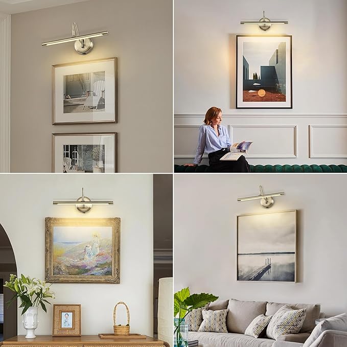 JOOSENLUX Modern Wall Lights Battery Operated Antique Bronze Wireless Picture - Image 2