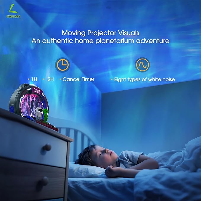 L LOHAS LED Galaxy Projector Night Light, Space Portal Night Light - Image 5