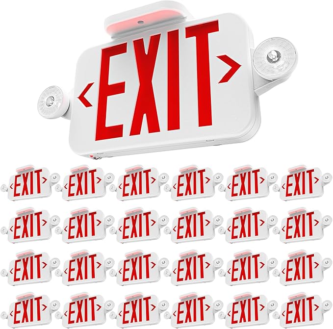 Sunco 24 Pack LED Exit Sign by SuncoLighting