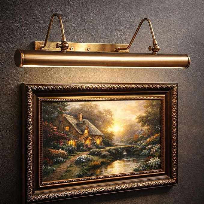 Luminaire Raw Brass Modern Painting Light - Image 3