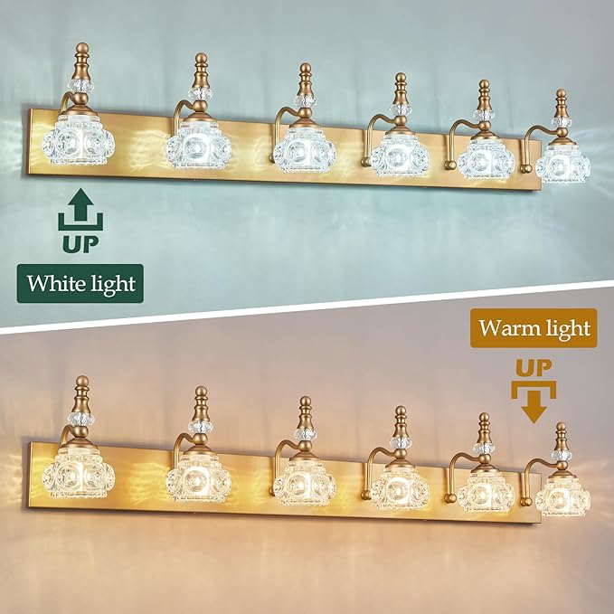 Modern Glass Crystal Vanity Light - Image 4