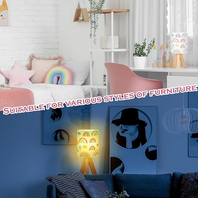 VIHOSE Rainbow Kids Tripod Table Lamp - Image 5