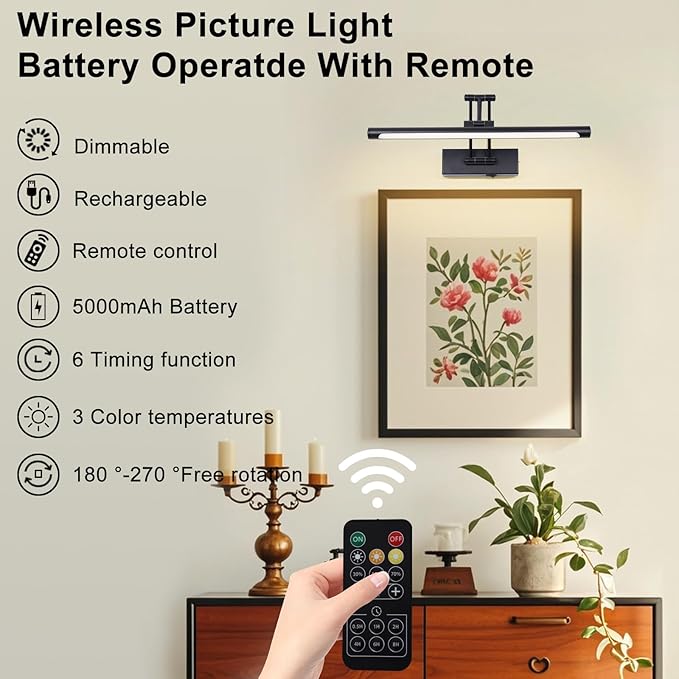 Battery Operated Picture Light - Image 2